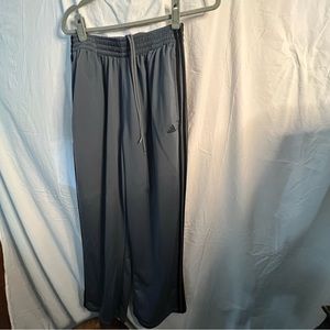 Vintage Adidas Men’s Pants, Gray w/ black stripe, Sz L